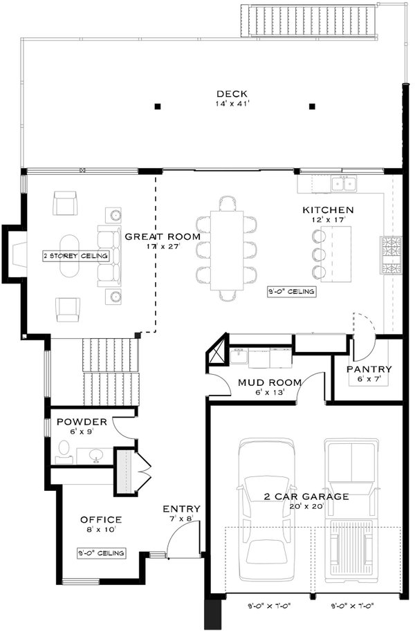 Architectural House Design - Floor Plan - Other Floor for Contemporary House Plan #1101-69 - 3 bed, 3.5 bath