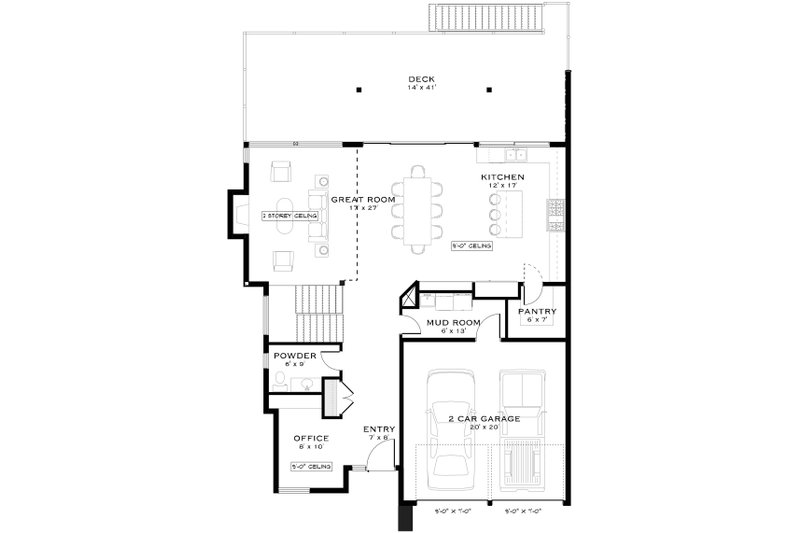 Architectural House Design - Floor Plan - Other Floor for Contemporary House Plan #1101-69 - 3 bed, 3.5 bath