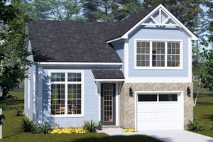 Dream House Plan - Exterior - Front Elevation for Cottage House Plan #513-2478 - 3 bed, 3 bath
