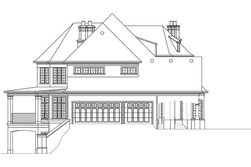 House Plan Design - Exterior - Other Elevation for European House Plan #119-152 - 4 bed, 2.5 bath