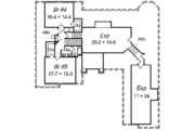 European Style House Plan - 5 Beds 2.5 Baths 3794 Sq/Ft Plan #329-309 