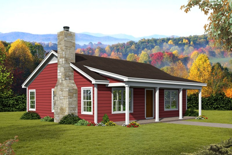 Architectural House Design - Farmhouse Exterior - Front Elevation Plan #932-557