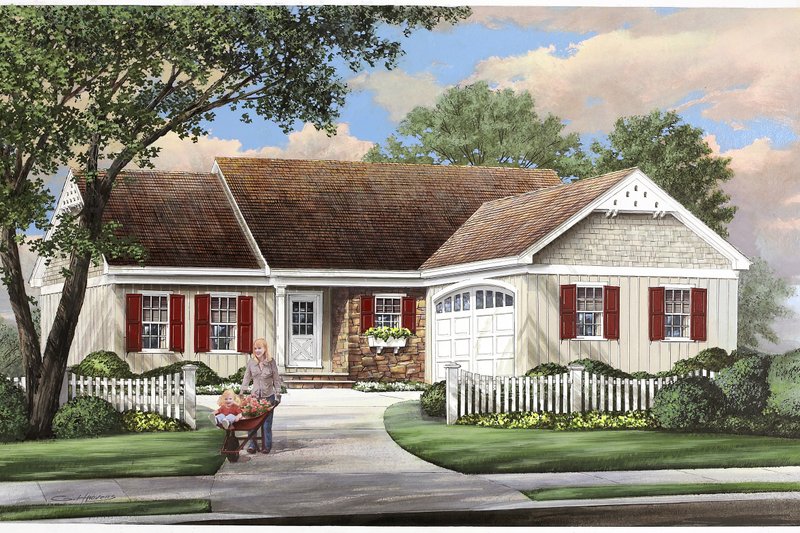 Dream House Plan - Ranch Exterior - Front Elevation Plan #137-269