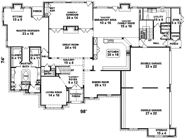 European Floor Plan - Main Floor Plan #81-650