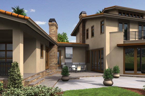 Exterior - Front Elevation 5 for Modern House Plan #48-468 - 4 bed, 5.5 bath