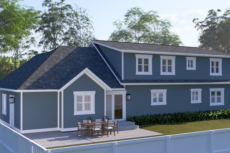 Architectural House Design - Exterior - Rear Elevation for Craftsman House Plan #1060-461 - 3 bed, 3 bath