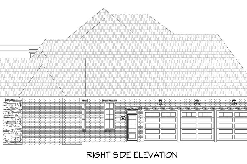 Architectural House Design - Exterior - Other Elevation for Southern House Plan #932-879 - 5 bed, 6.5 bath