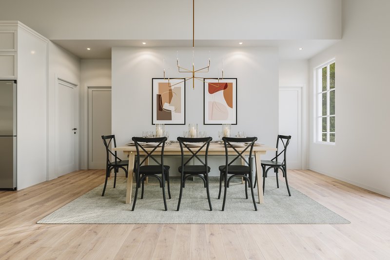 House Design - Interior - Dining Room for Farmhouse House Plan #23-2811 - 3 bed, 2 bath