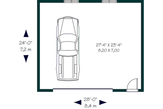 Floor Plan - Main Floor for Traditional House Plan #23-2187, 0 bath