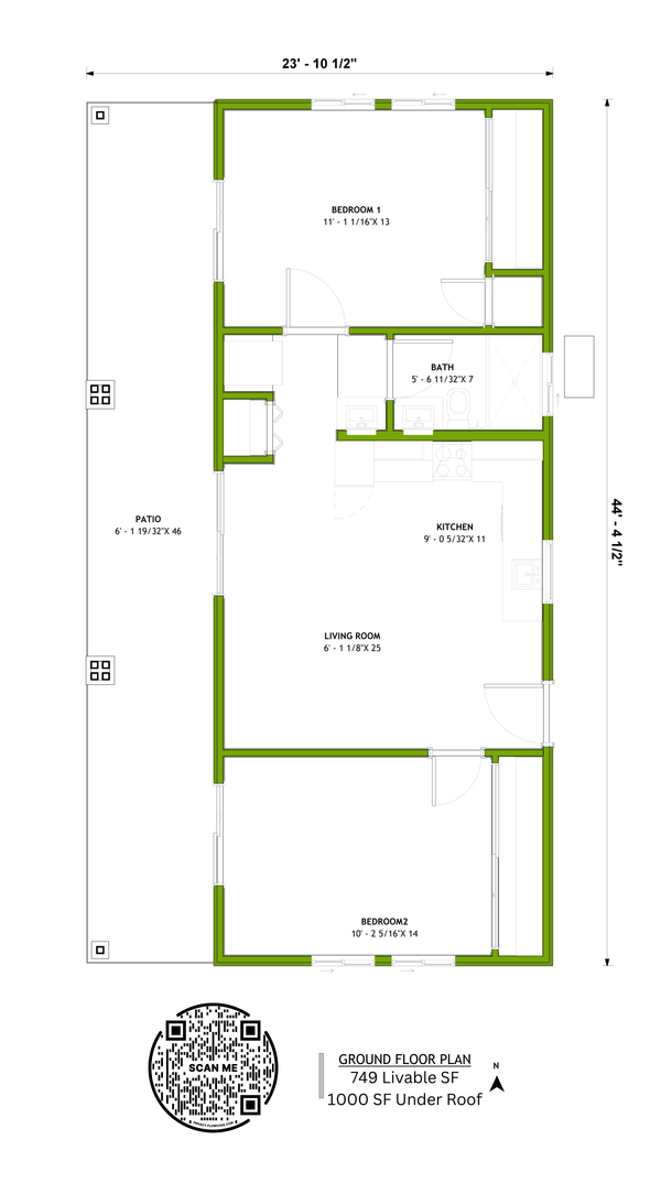 Craftsman Floor Plan - Main Floor Plan #1106-29