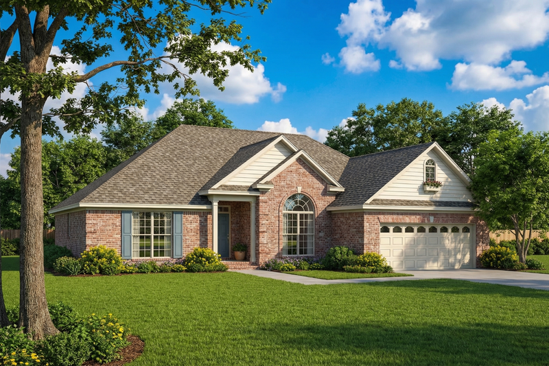 House Design - European Exterior - Front Elevation Plan #17-1041