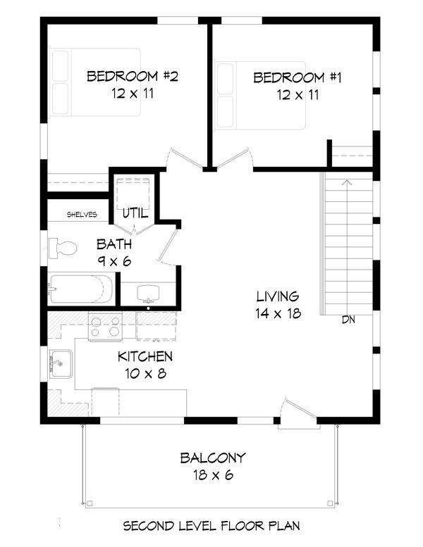 Dream House Plan - Contemporary Floor Plan - Upper Floor Plan #932-295