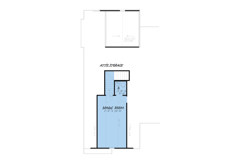 Home Plan - Floor Plan - Upper Floor for Farmhouse House Plan #923-154 - 3 bed, 2.5 bath
