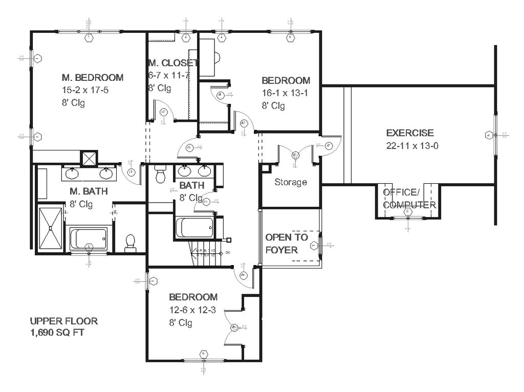 Traditional Style House Plan - 3 Beds 2.5 Baths 3159 Sq/Ft Plan #901-18 ...