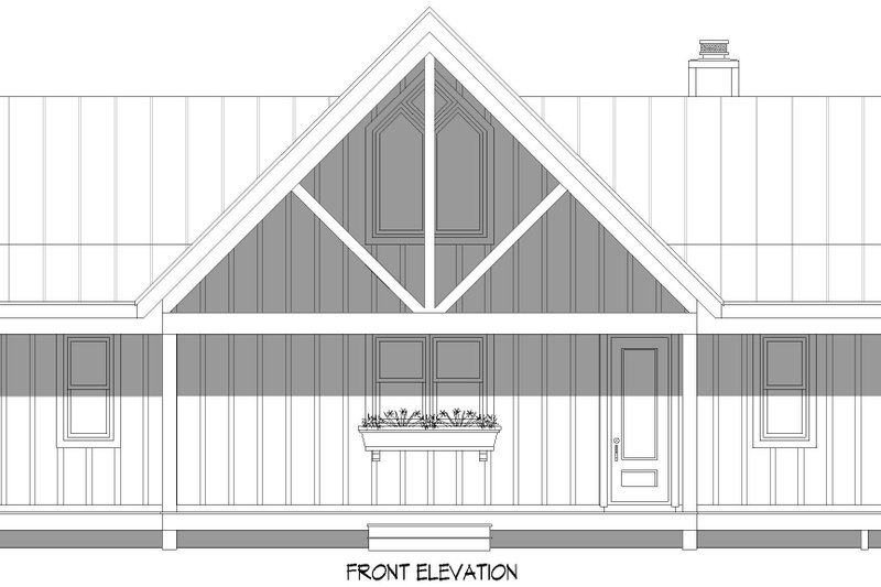 House Design - Exterior - Front Elevation 3 for Beach House Plan #932-1124 - 3 bed, 3 bath