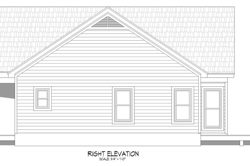 Home Plan - Exterior - Other Elevation 1 for Traditional House Plan #932-406 - 2 bed, 2 bath