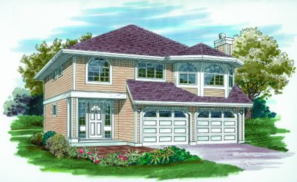 Exterior - Front Elevation 2 for Traditional House Plan #47-567 - 3 bed, 2 bath