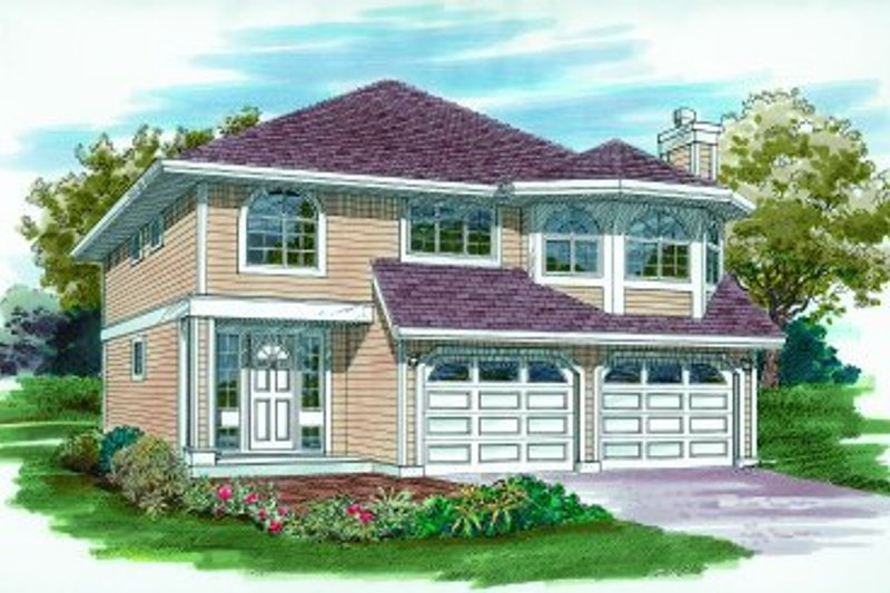 Exterior - Front Elevation 2 for Traditional House Plan #47-567 - 3 bed, 2 bath
