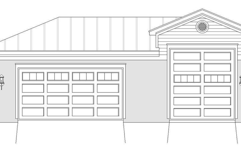 House Blueprint - Exterior - Front Elevation 3 for Country House Plan #932-142, 0 bath