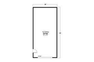 Floor Plan - Main Floor for Traditional House Plan #124-1335, 0 bath
