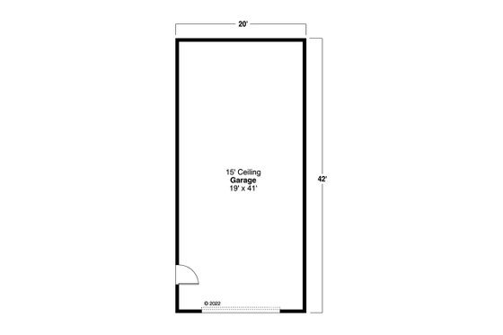 Floor Plan - Main Floor for Traditional House Plan #124-1335, 0 bath