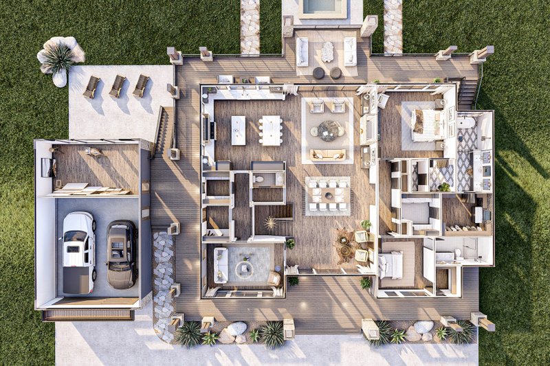 Dream House Plan - Interior - Other 3 for Modern House Plan #455-232 - 2 bed, 3 bath