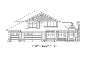 Exterior - Other Elevation for Craftsman House Plan #132-188 - 3 bed, 2.5 bath