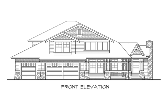 Exterior - Other Elevation for Craftsman House Plan #132-188 - 3 bed, 2.5 bath
