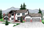 Tudor Style House Plan - 6 Beds 3.5 Baths 3520 Sq/Ft Plan #60-208 