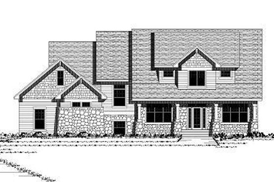 Exterior - Other Elevation for Craftsman House Plan #51-289 - 4 bed, 2.5 bath
