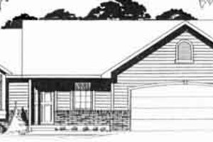 Ranch Exterior - Front Elevation Plan #58-160