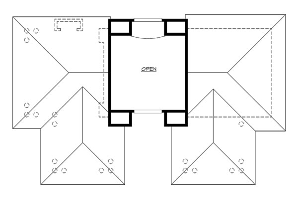 Classical Floor Plan - Upper Floor Plan #132-224