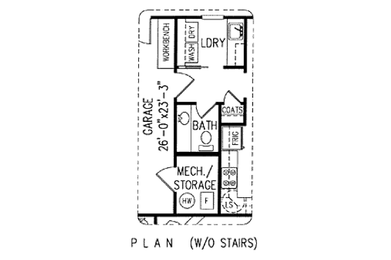 Floor Plan - Other Floor for European House Plan #11-113 - 3 bed, 4 bath