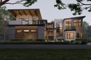 Contemporary Exterior - Front Elevation Plan #1066-308