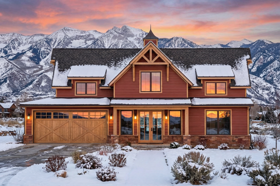 Exterior - Front Elevation 3 for Barndominium House Plan #1096-100 - 4 bed, 3 bath