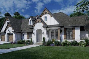 Exterior - Front Elevation 4 for Farmhouse House Plan #120-264 - 4 bed, 3 bath