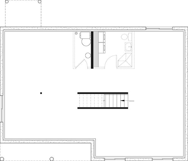 Bungalow Floor Plan - Lower Floor Plan #23-2830