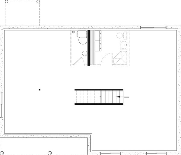 Home Plan - Bungalow Floor Plan - Lower Floor Plan #23-2830