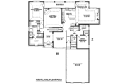 European Style House Plan - 3 Beds 3 Baths 3521 Sq/Ft Plan #81-1167 