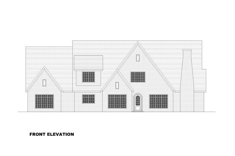 Architectural House Design - Exterior - Front Elevation 3 for European House Plan #1117-9 - 3 bed, 3.5 bath