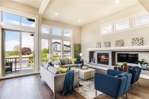 Interior - Family Room 1 for Modern House Plan #1066-2 - 4 bed, 3.5 bath