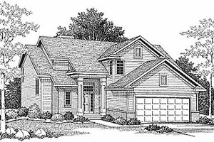 Traditional Exterior - Front Elevation Plan #70-200