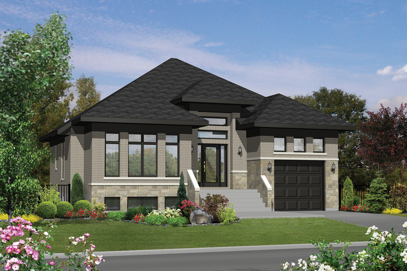 Dream House Plan - Contemporary Exterior - Front Elevation Plan #25-4315