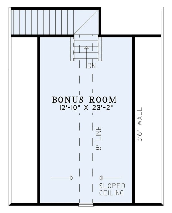 House Plan Design - Ranch Floor Plan - Upper Floor Plan #17-3326