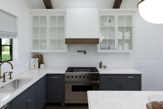 Interior - Kitchen 1 for Cottage House Plan #1114-58 - 2 bed, 2 bath