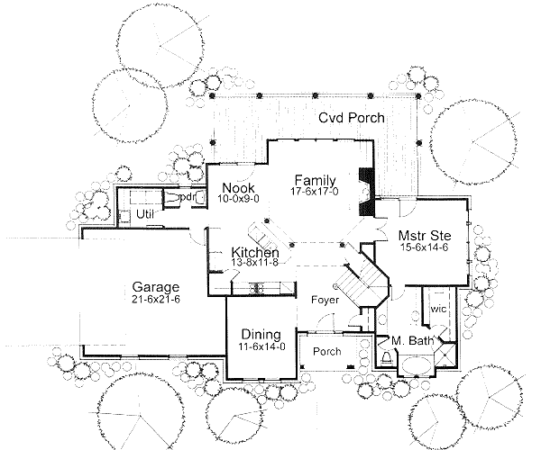 House Blueprint - Farmhouse Floor Plan - Main Floor Plan #120-135