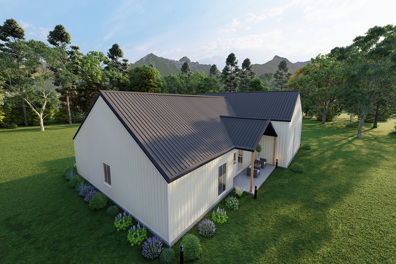 Home Plan - Exterior - Other Elevation 4 for Barndominium House Plan #1107-25 - 3 bed, 2.5 bath