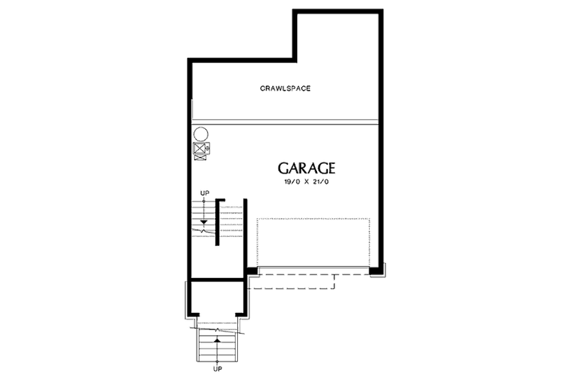 Home Plan - Floor Plan - Lower Floor for Traditional House Plan #48-317 - 2 bed, 2.5 bath