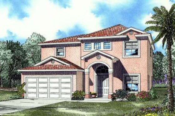 Exterior - Front Elevation House Plan #420-134 - 4 bed, 2.5 bath