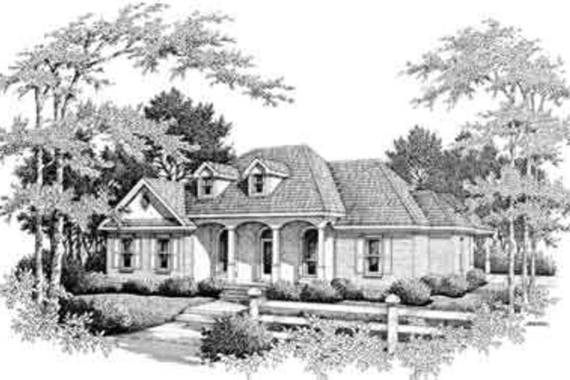 Architectural House Design - Colonial Exterior - Front Elevation Plan #14-227